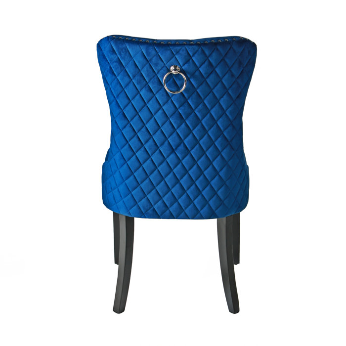 BetterHome Products Velvet Dining Chair Quilted Back Wayfair